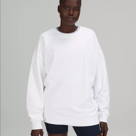 lululemon perfectly oversized crew white - Picture 2 of 4
